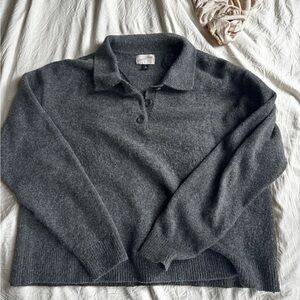 Universal Thread Charcoal Button-Up Sweater